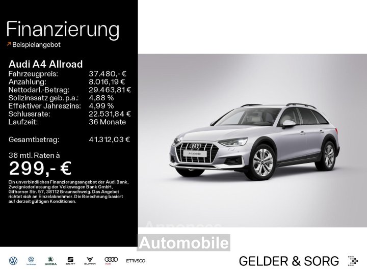 Audi A4 Allroad 45 TFSI qu AHK*virtual*SOUND*NAVI - 13