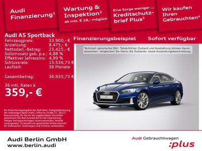 Audi A5 Sportback Advanced 35 TFSI S tr LED NAVI RFK   - 1