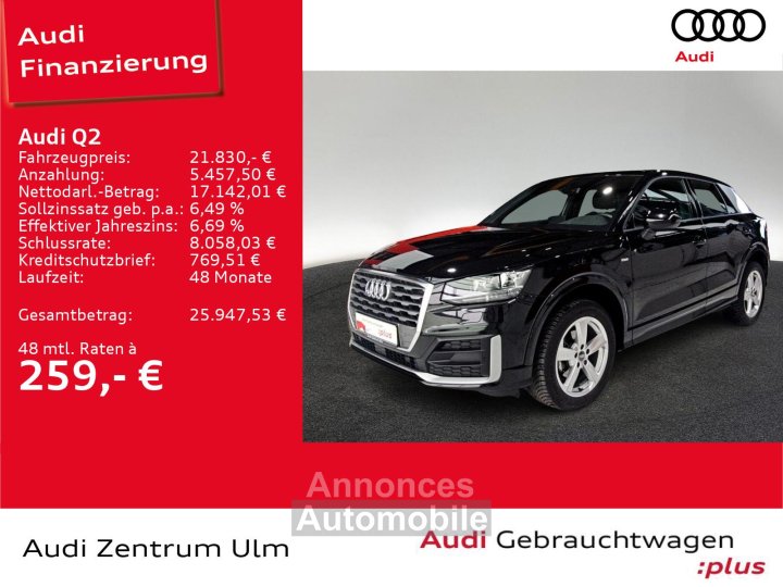 Audi Q2 35 TFSI S-Line 17 ACC AHK-VORB NAVI PDC SHZ - 1