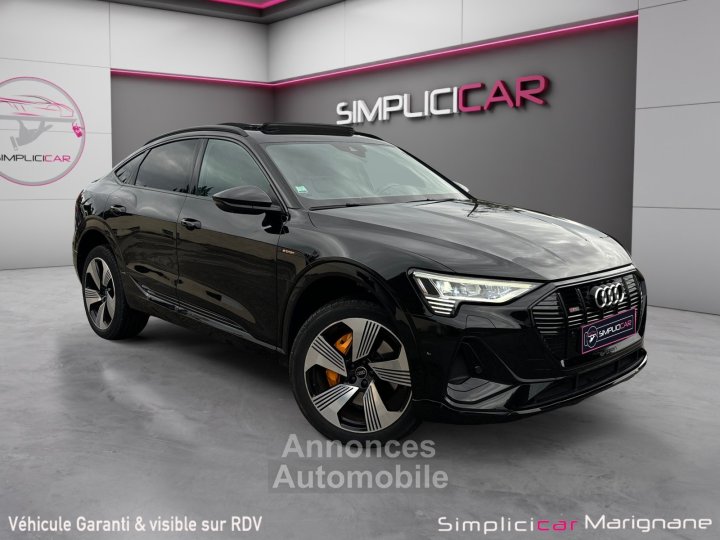 Audi e-tron SPORTBACK 55 quattro 408 ch S line TOIT OUVRANT SIEGES ELEC CHAUFFANTS ALCANTARA GARANTIE - 1
