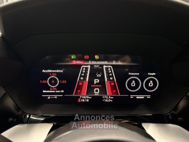 Audi RS3 SPORTBACK 25 TFSI 400 S tronic 7 Quattro / TOIT OUVRANT / PACK RS DESIGN / LIGNE RS - 15