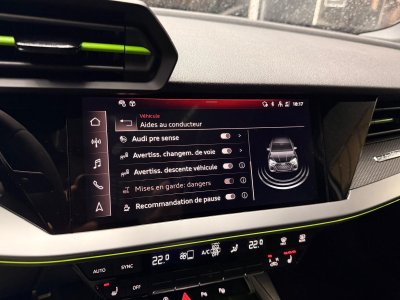 Audi RS3 SPORTBACK 25 TFSI 400 S tronic 7 Quattro / TOIT OUVRANT / PACK RS DESIGN / LIGNE RS   - 22