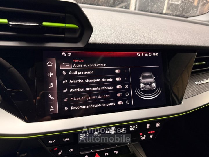 Audi RS3 SPORTBACK 25 TFSI 400 S tronic 7 Quattro / TOIT OUVRANT / PACK RS DESIGN / LIGNE RS - 22