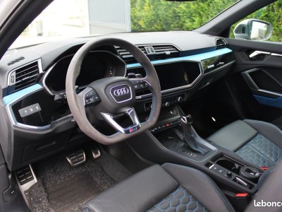 Audi RS Q3 rsq3 25 400Ch Français 1 Propriétaire Suivi Excellent état Roues hiver Matrix Alcantara bleu   - 3