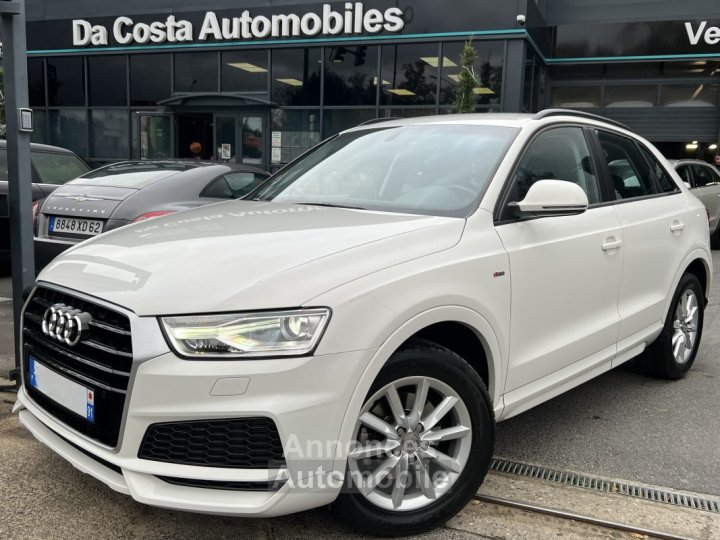 Audi Q3 PHASE 2 S-LINE 14 TFSI 150 COD 1ERE MAIN / BOITE AUTOMATIQUE CRIT AIR 1 - Garantie 1 an - 1