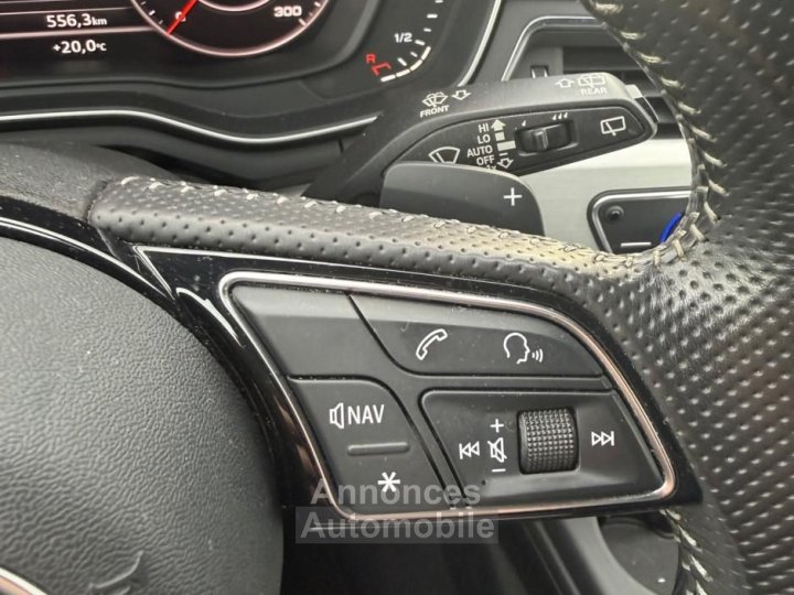 Audi A4 20 TDI 190 ch S-LINE QUATTRO ORIGINE FRANCE + AFFICHAGE TETE HAUTE VIRTUAL COCKPIT - 28