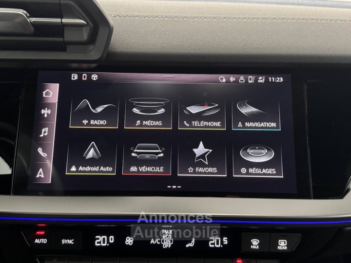 Audi A3 2L TDI 150 S-LINE/ ENTRETIENT / CAMERA DE RECUL / CAR PLAY SANS FIL - 12