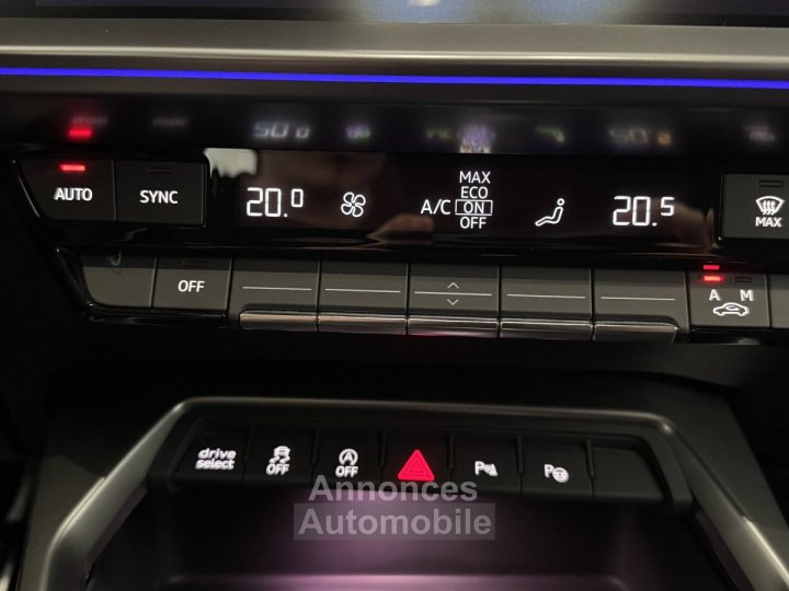 Audi A3 2L TDI 150 S-LINE/ ENTRETIENT / CAMERA DE RECUL / CAR PLAY SANS FIL - 14