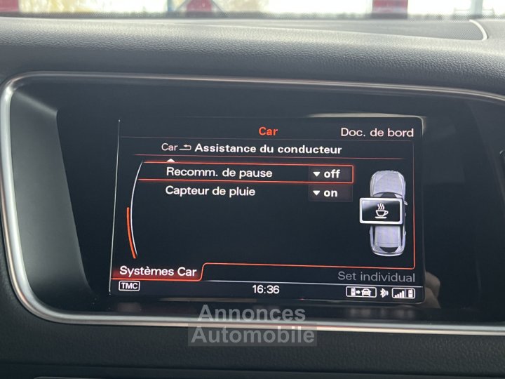 Audi SQ5 TDI V6 340 PLUS BVA8 QUATTRO TOIT PANORAMIQUE BI-XENON GPS CAMERA ATTELAGE KEYLESS BI-XENON REGU - 12
