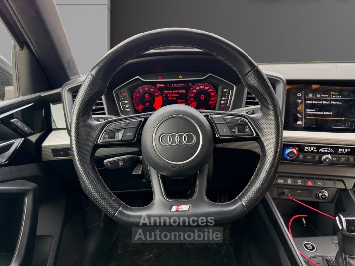 Audi A1 Sportback 30 TFSI 110 ch S tronic 7 S Line FULL BLACK carplay Garantie 12 mois - 13