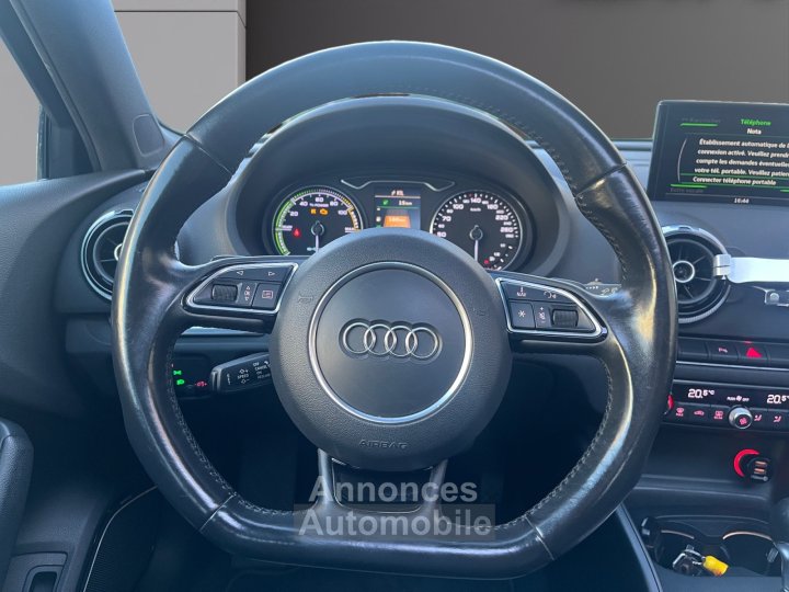 Audi A3 Sportback 14 TFSI e-tron 204 Ambition Luxe S tronic 6 - Toit ouvrant - Bang Olufsen - Caméra de recul -Matrix Led - Suivi complet - 12