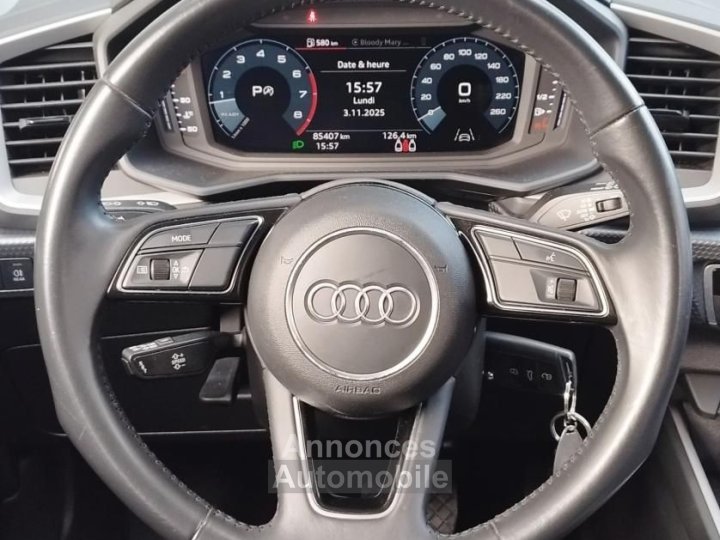 Audi A1 Sportback 15 35 TFSI 150CH BUSINESS LINE S-TRONIC BVA CARPLAY SIEGES CHAUFFANTS - 19
