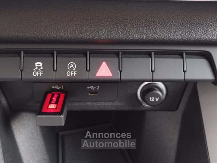 Audi A1 Sportback 15 35 TFSI 150CH BUSINESS LINE S-TRONIC BVA CARPLAY SIEGES CHAUFFANTS - 28