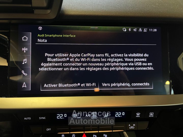 Audi A3 Berline 20 TDI 35 150CV S-TRONIC BUSINESS - 17