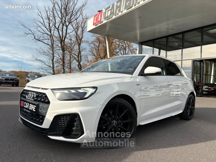 Audi A1 S-Line 30 TFSI 110CH Garantie 6 ans Suivi Méplat Feux Led Sièges chauffants Apple carplay Keyless 385-mois - 1
