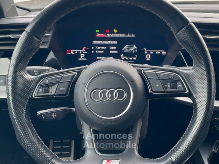 Audi A3 Sportback 15 35 tfsi 150 hybrid mhev s-line edition s-tronic bva - 15