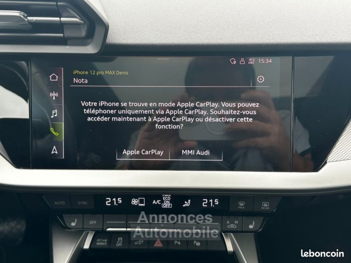 Audi A3 Sportback 14 40 tfsie 204h 150 phev hybrid 257kwh design luxe s-tronic bva - 23