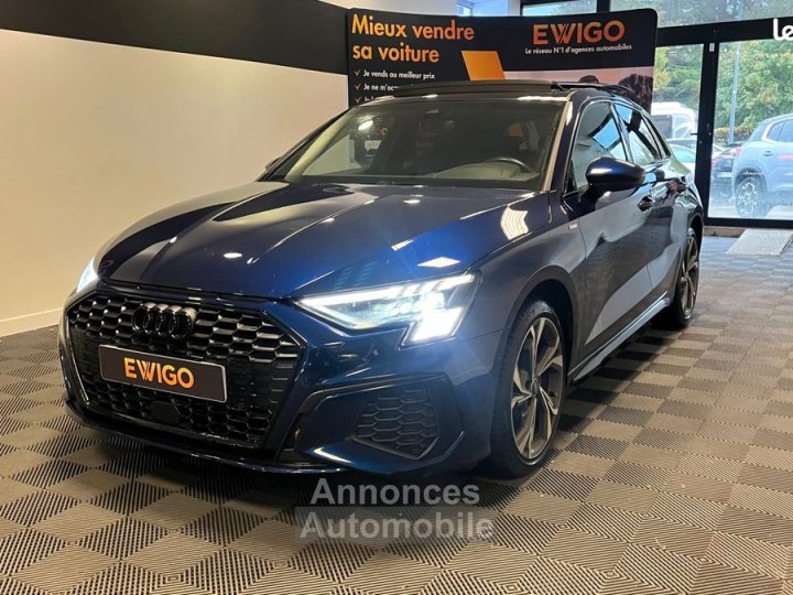 Audi A3 Sportback 20 35 tdi 150 s line s-tronic bva + toit ouvrant sieges chauffants hayon electrique - 4