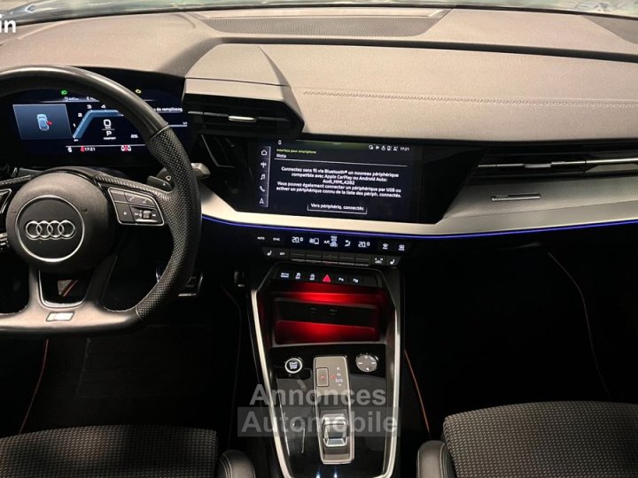 Audi A3 Sportback 20 35 tdi 150 s line s-tronic bva + toit ouvrant sieges chauffants hayon electrique - 16