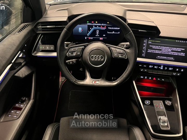Audi A3 Sportback 20 35 tdi 150 s line s-tronic bva + toit ouvrant sieges chauffants hayon electrique - 18