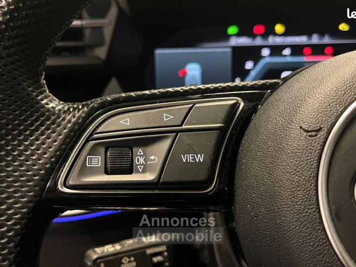 Audi A3 Sportback 20 35 tdi 150 s line s-tronic bva + toit ouvrant sieges chauffants hayon electrique - 24