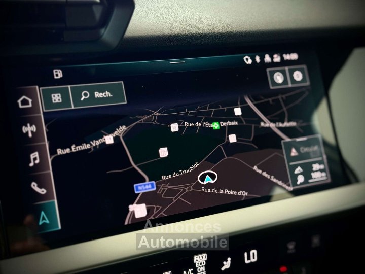 Audi A3 Sportback 10TFSI SPORT-1ERPRO-COCKPIT-CARPLAY-PDC - 14