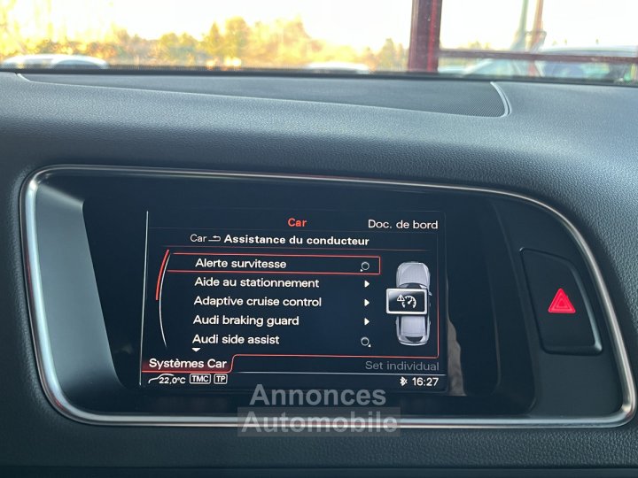 Audi SQ5 3,0 TDI V6 326 COMPETITION BVA8 QUATTRO ATTELAGE ELECTRIQUE GPS CAMERA ALU BROSSE REGULATEUR ADA - 12