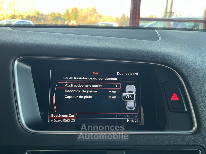 Audi SQ5 3,0 TDI V6 326 COMPETITION BVA8 QUATTRO ATTELAGE ELECTRIQUE GPS CAMERA ALU BROSSE REGULATEUR ADA - 13
