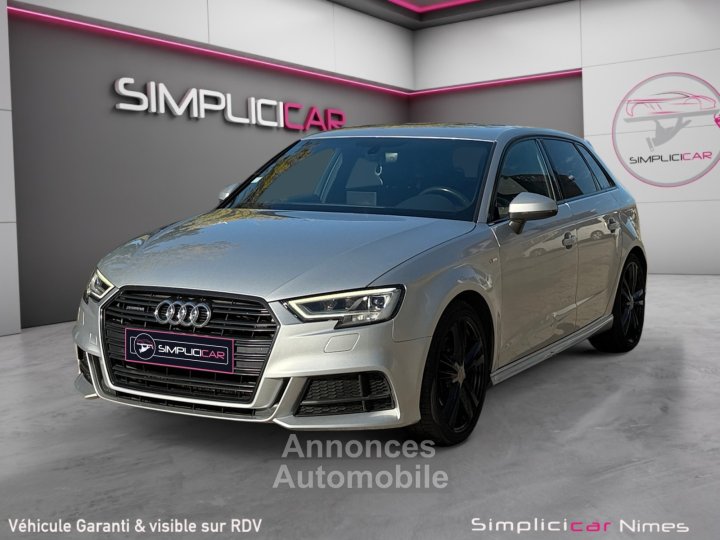 Audi A3 Sportback Quattro S-LINE 20 TDI 184 ch Boite Auto - Volant Méplat - CarPlay - GARANTIE 12 MOIS - 4