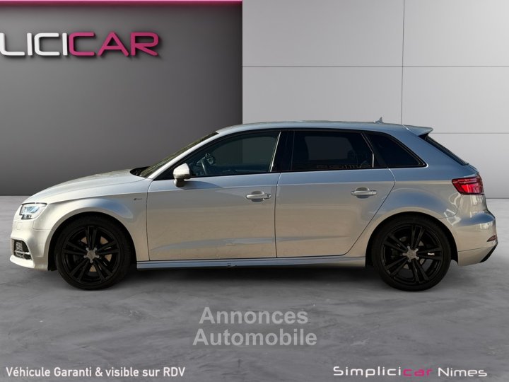Audi A3 Sportback Quattro S-LINE 20 TDI 184 ch Boite Auto - Volant Méplat - CarPlay - GARANTIE 12 MOIS - 5
