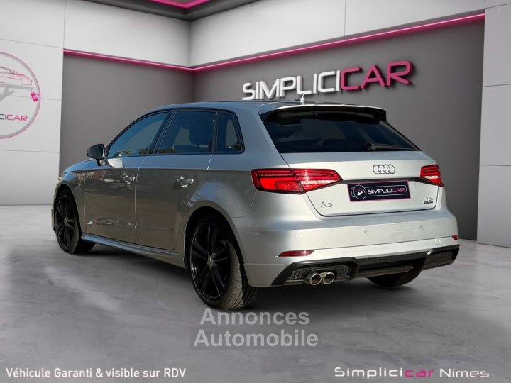Audi A3 Sportback Quattro S-LINE 20 TDI 184 ch Boite Auto - Volant Méplat - CarPlay - GARANTIE 12 MOIS - 6