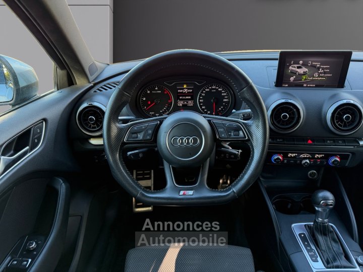 Audi A3 Sportback Quattro S-LINE 20 TDI 184 ch Boite Auto - Volant Méplat - CarPlay - GARANTIE 12 MOIS - 15