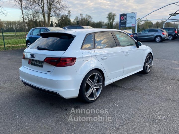 Audi A3 Sportback S-line Quattro 20 TDI 184ch BVA S-Tronic SLINE ENTRETENUE GTIE 12M - 3