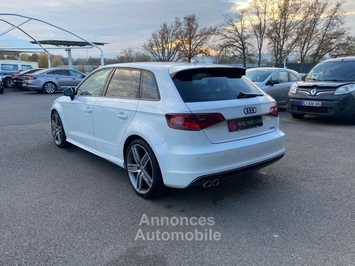 Audi A3 Sportback S-line Quattro 20 TDI 184ch BVA S-Tronic SLINE ENTRETENUE GTIE 12M - 4