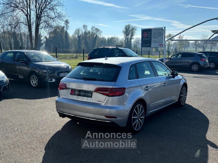 Audi A3 Sportback QUATTRO 20 TFSI 190 CH BVA S-Tronic 8V Design luxe 100% GTIE 12 MOIS - 4