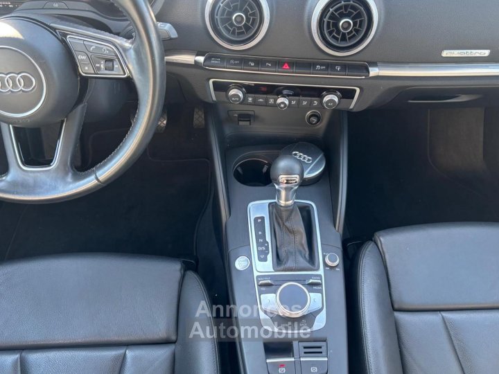 Audi A3 Sportback QUATTRO 20 TFSI 190 CH BVA S-Tronic 8V Design luxe 100% GTIE 12 MOIS - 17