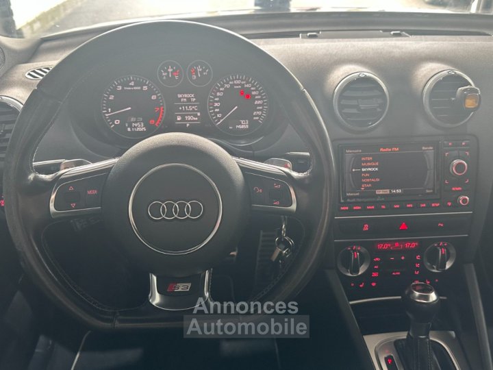 Audi S3 265 ch 20 TFSI Quattro S-Tronic ~ Sono BOSE ~ MMI ~ Radar AV/AR - 8