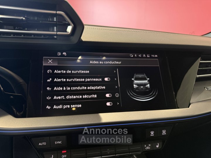 Audi A3 Sportback TFSI e Hybride rechargeable 204 S tronic 6 S line - 15