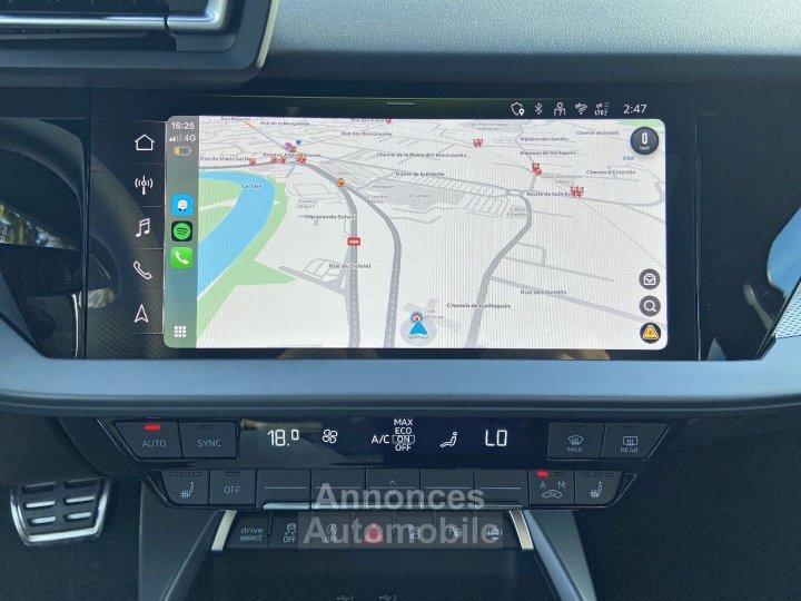 Audi A3 Sportback NEW 35 TDI 150 S-tronic S LINE TOE Matrix Caméra 360 JA 18" Black Hifi SONOS - 26