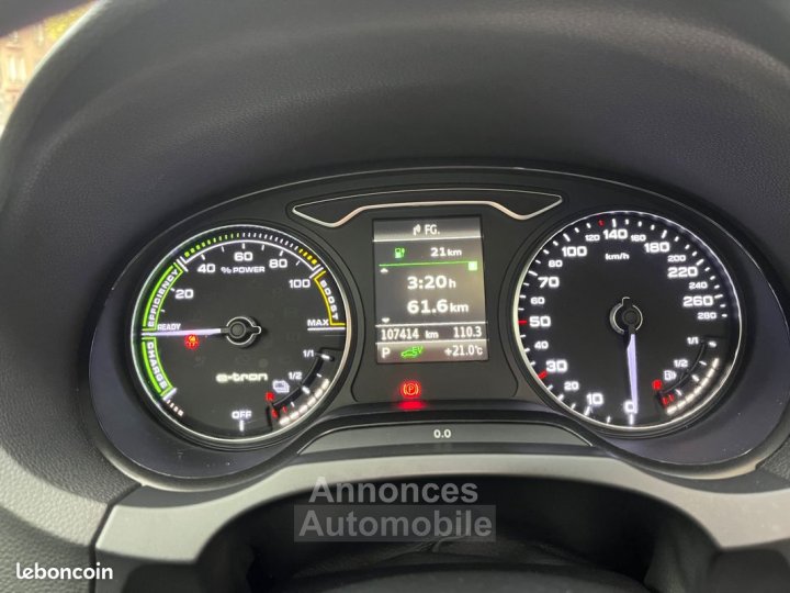 Audi A3 Sportback 14 tfsi e-tron 204h 150 phev hybrid 257kwh design luxe s-tronic bva - 13