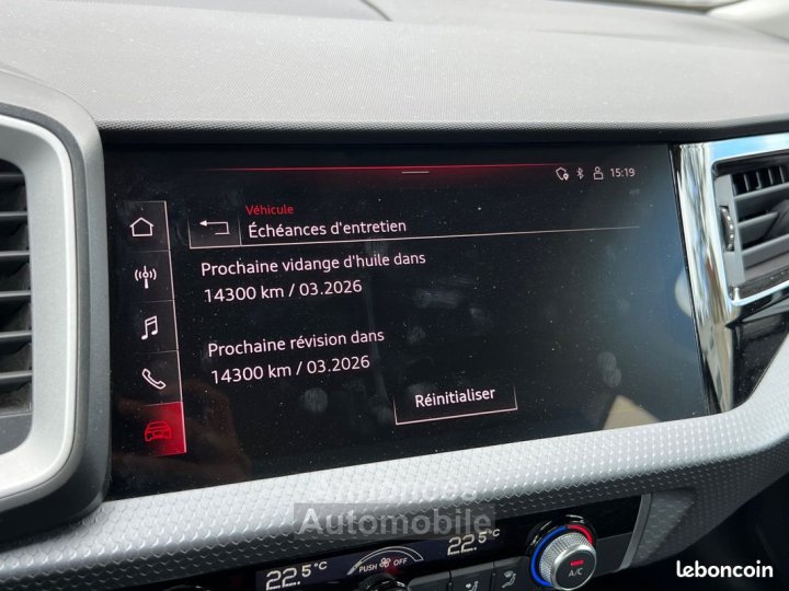 Audi A1 Sportback 25 tfsi 95ch advanced 2 s-tronic 7 garantie constructeur 10-2026 - 19