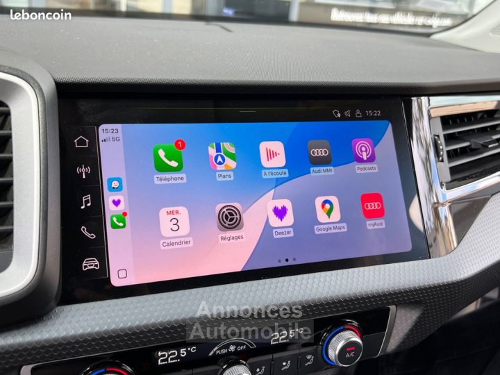 Audi A1 Sportback 25 tfsi 95ch advanced 2 s-tronic 7 garantie constructeur 10-2026 - 20