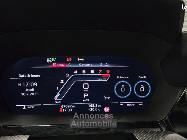 Audi RS3 sportback 25 tfsi 400 carbon black quattro s-tronic bva - 40