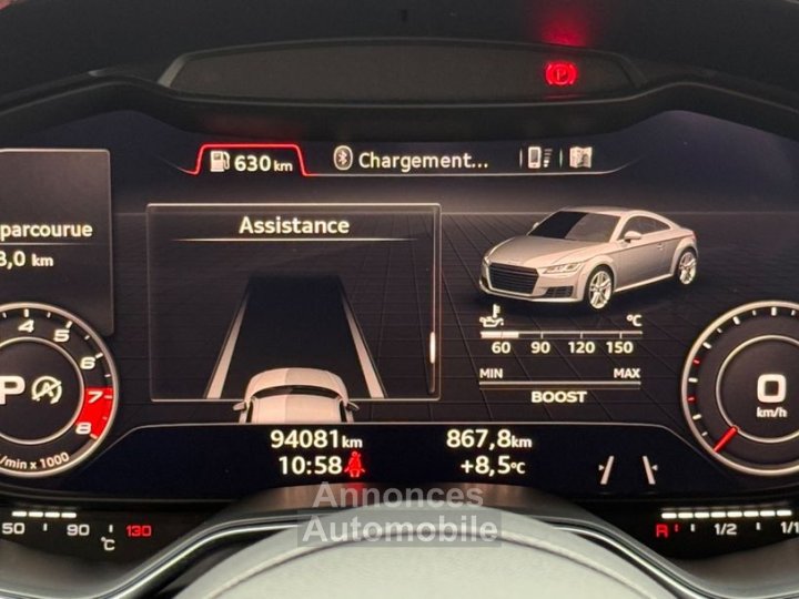 Audi TTS iii coupe 20 tfsi 310 quattro s-tronic %2B b&o sieges chauffants side assist - 15