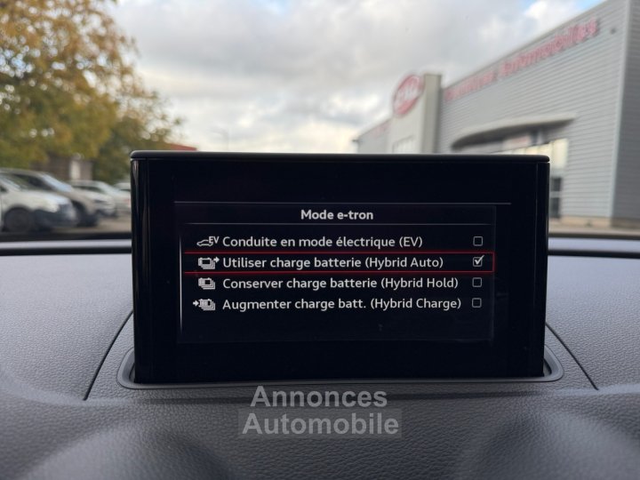 Audi A3 Sportback 14 TFSI e-tron 204 ch Ambition Luxe - Boite Auto- Caméra - Siège Cuir - GARANTIE 12 MOIS - 18