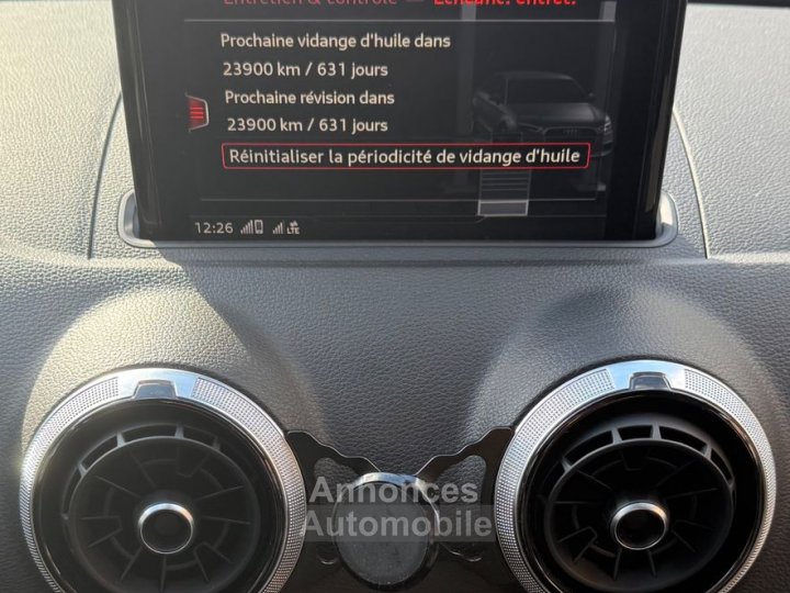 Audi S3 20 tfsi 310 ch 8v2 bva suivi 4 pneus neufs virtual cockpit garantie 6 mois - 26