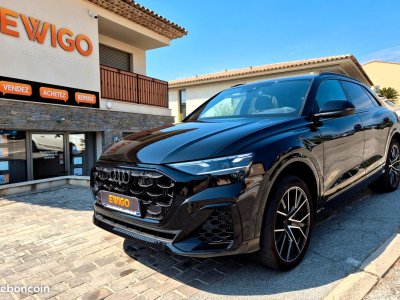 Audi Q8 30 55 tfsie 394h 340 phev hybrid 259kwh avus quattro tiptronic bva options +++ prix neuf 148000 1ere main francais, garantie 1 an + attelage amovibl - 1