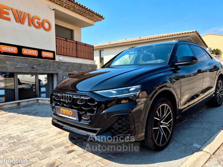 Audi Q8 30 55 tfsie 394h 340 phev hybrid 259kwh avus quattro tiptronic bva options +++ prix neuf 148000 1ere main francais, garantie 1 an + attelage amovibl - 1