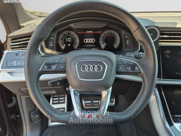 Audi Q8 30 55 tfsie 394h 340 phev hybrid 259kwh avus quattro tiptronic bva options +++ prix neuf 148000 1ere main francais, garantie 1 an + attelage amovibl - 3