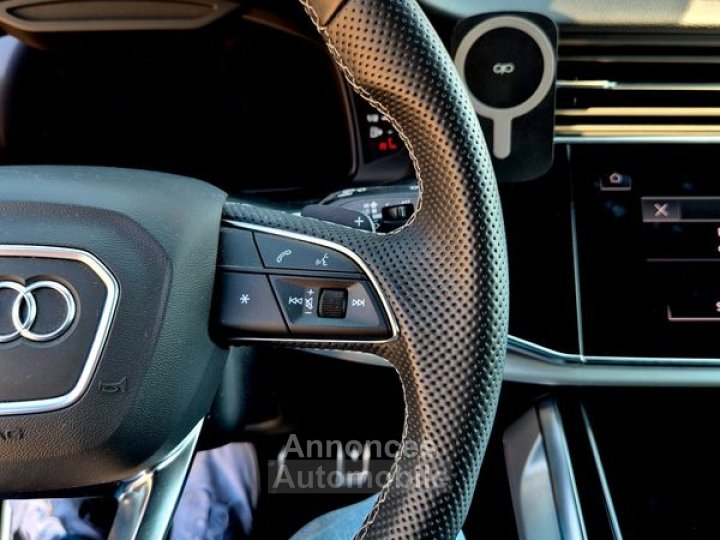 Audi Q8 30 55 tfsie 394h 340 phev hybrid 259kwh avus quattro tiptronic bva options +++ prix neuf 148000 1ere main francais, garantie 1 an + attelage amovibl - 25